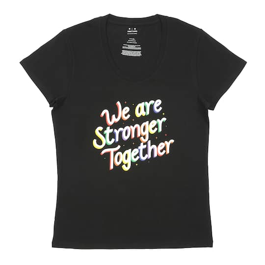 Pride Stronger Together Ladies Scoop Neck T-Shirt by Celebrate It&#x2122;